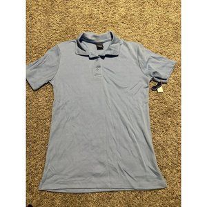 NWT CAMBRIDGE CLASSICS kids Blue polo school uniform collar Size XL 14/16